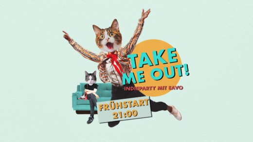Illustration mit zwei Katzen zu Take Me Out
