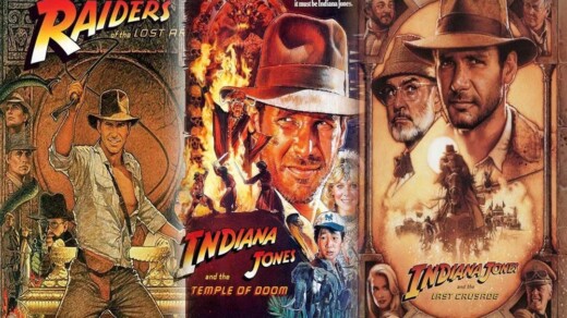 Illustration und Cover vom Film Indiana Jones