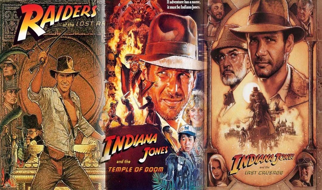 Illustration und Cover vom Film Indiana Jones