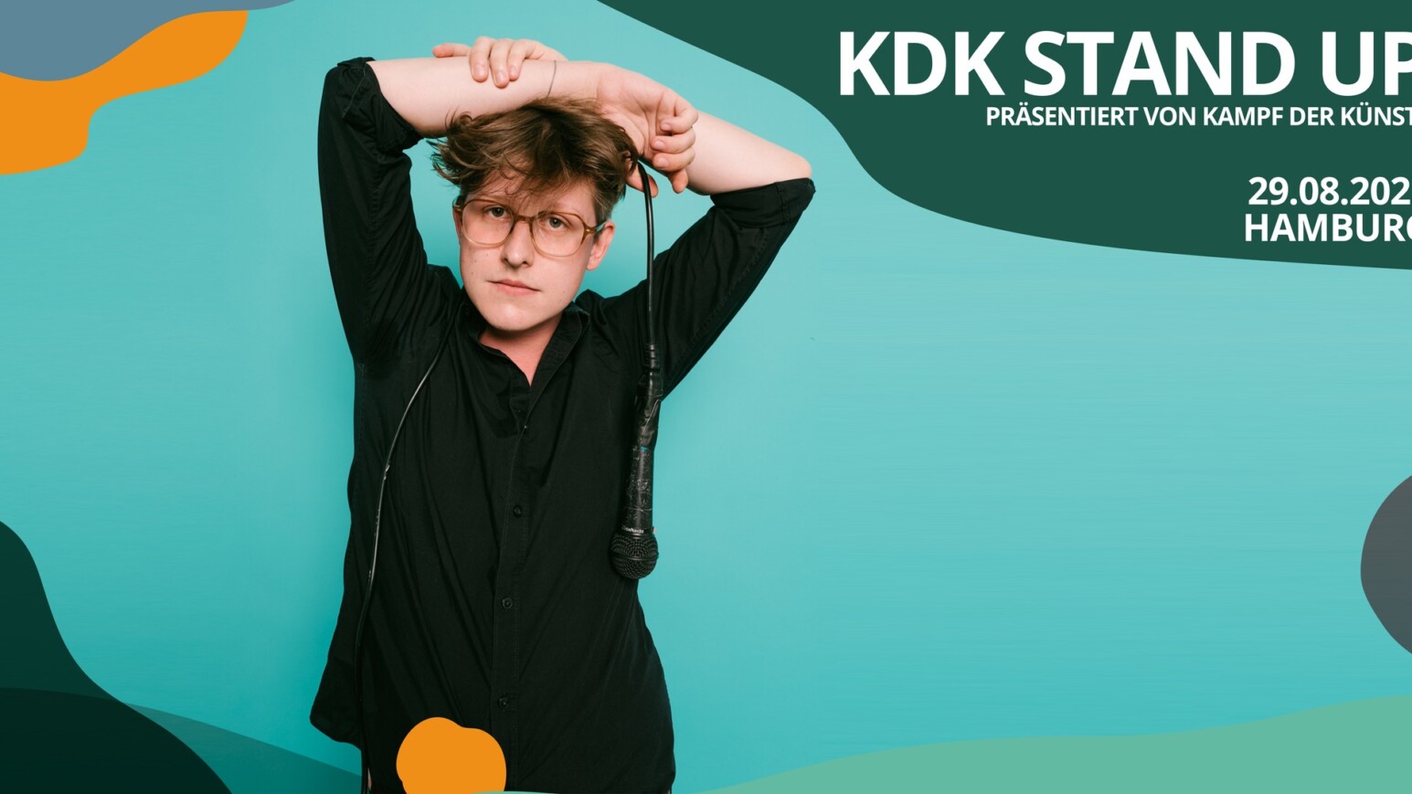 Illustration mit einer Person zum KDK Stand Up