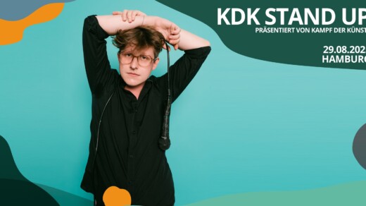 Illustration mit einer Person zum KDK Stand Up