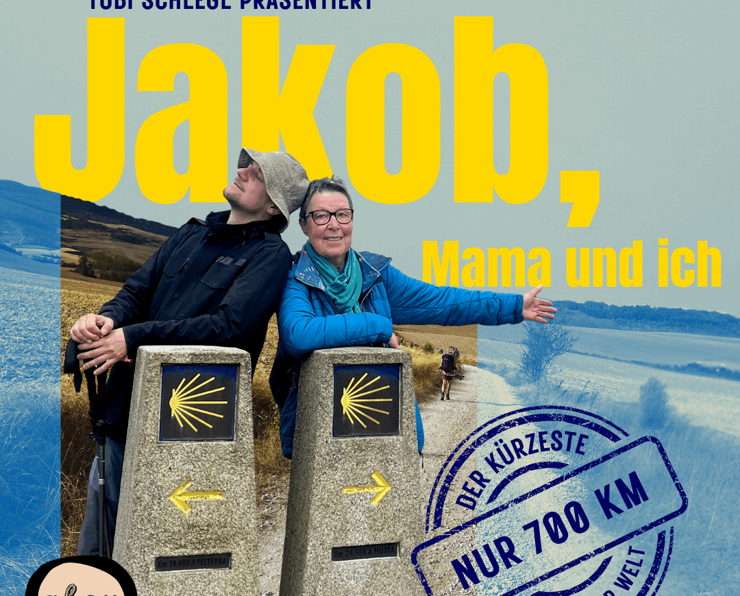 Das Podcast Cover zu Tobi Schlegls neuem Podcast „Jakob, Mama und ich“