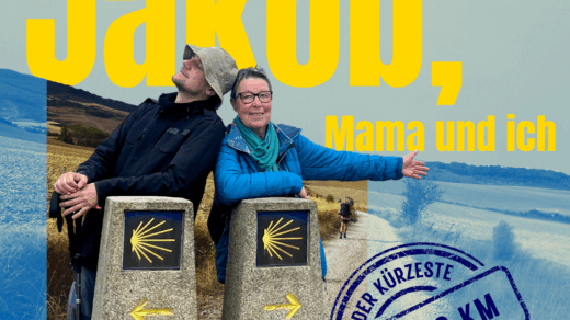 Das Podcast Cover zu Tobi Schlegls neuem Podcast „Jakob, Mama und ich“
