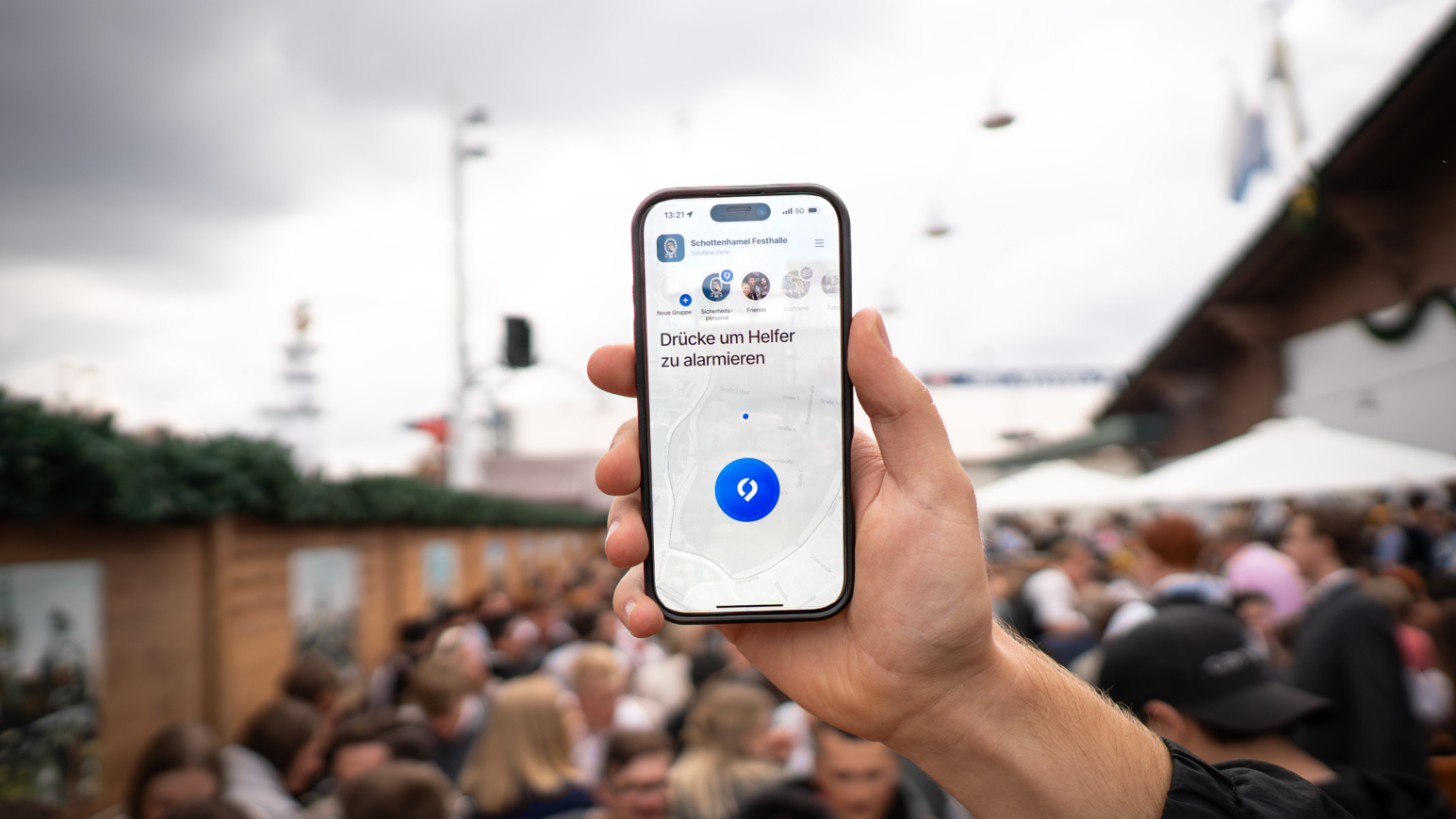 Mit der SafeNow App bekommt man schneller Hilfe auf Knopfdruck