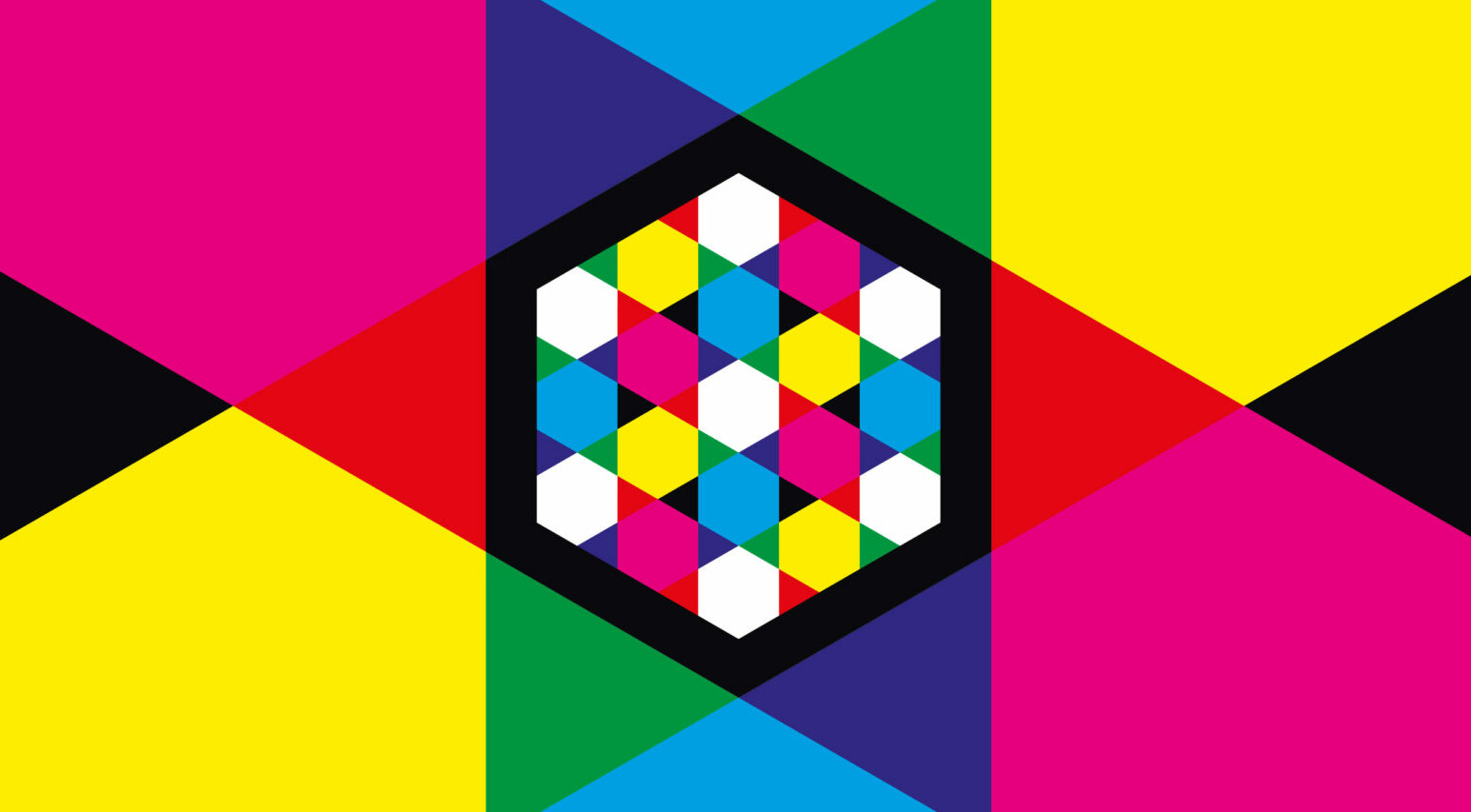 Buntes Bild mit verschiedenen Geometrischen Formen