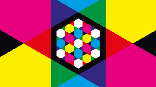 Buntes Bild mit verschiedenen Geometrischen Formen