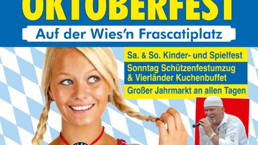 Illustration mit einer Frau mit einem Dirndl - Bergedorfer Oktoberfest