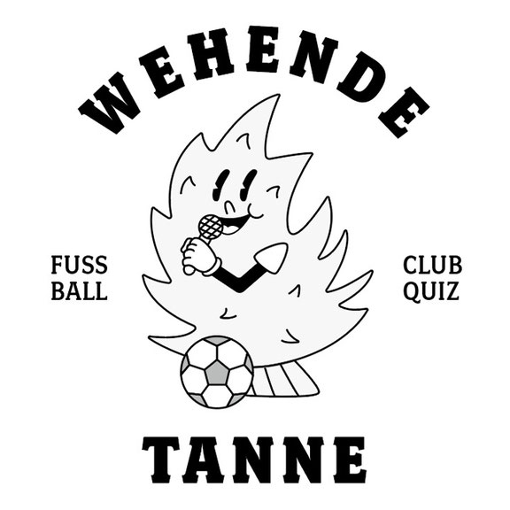 Illustration Tannenbaum mit Fußball - Wehende Tanne - Clubquiz