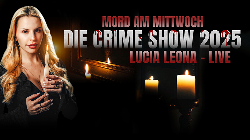 Illustration von Die Crime Show 2025 mit Lucia Leona