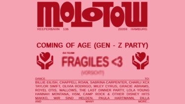 Illustration Pink zur Coming of Age (Genz-Z-Party) im Molotow