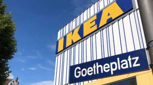 Ikea Außenansicht am Goetheplatz (Schild)