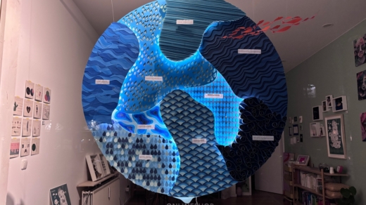 Das Schaufenster der Traueragentur „Vergiss Mein Nie“ kann so noch bis zum 11. Dezember bestaunt werden