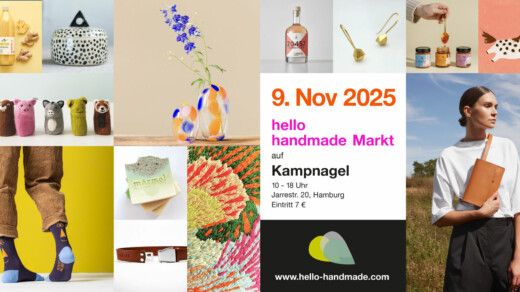 Collage mit verschiednen Bildern zum hello handmade Markt