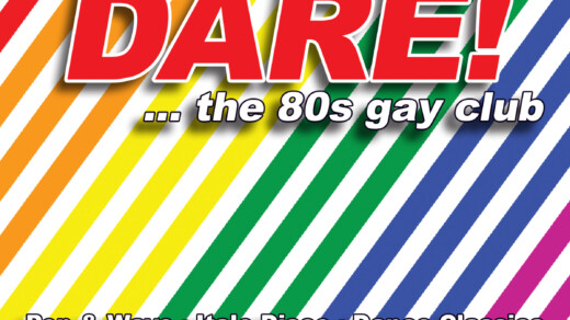 bunte Illustration zum Nachtasyl Dare! ... The 80s gay club