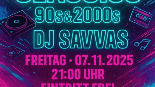 Illustration von Black & House Classics 90s & 2000s mit DJ Savvas