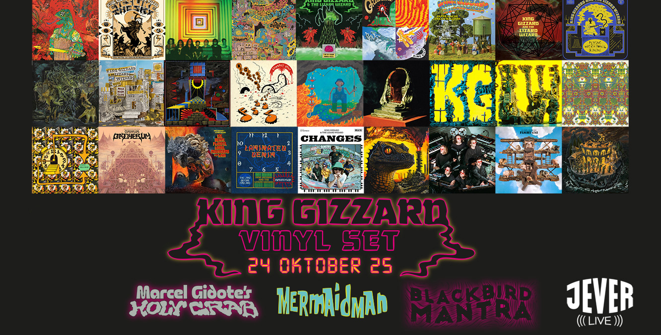 Illustration vom King Gizzard Vinyl Set