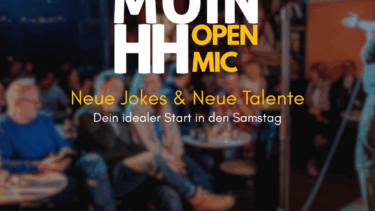 Illustration mit Schriftzug MoinHH Open Mic