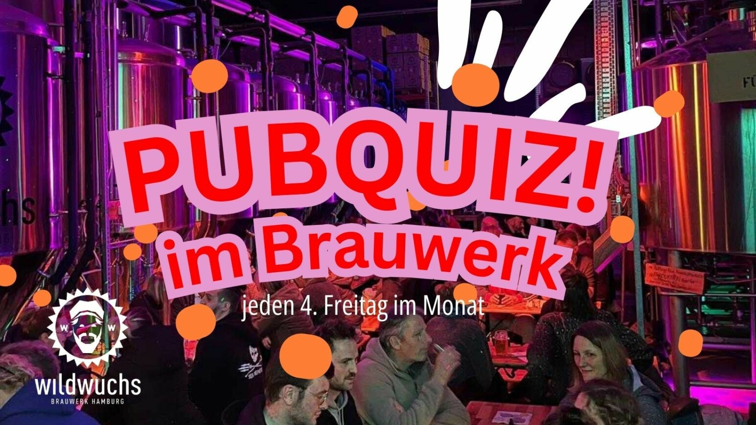 Illustration vom Pubquiz im Brauwerk