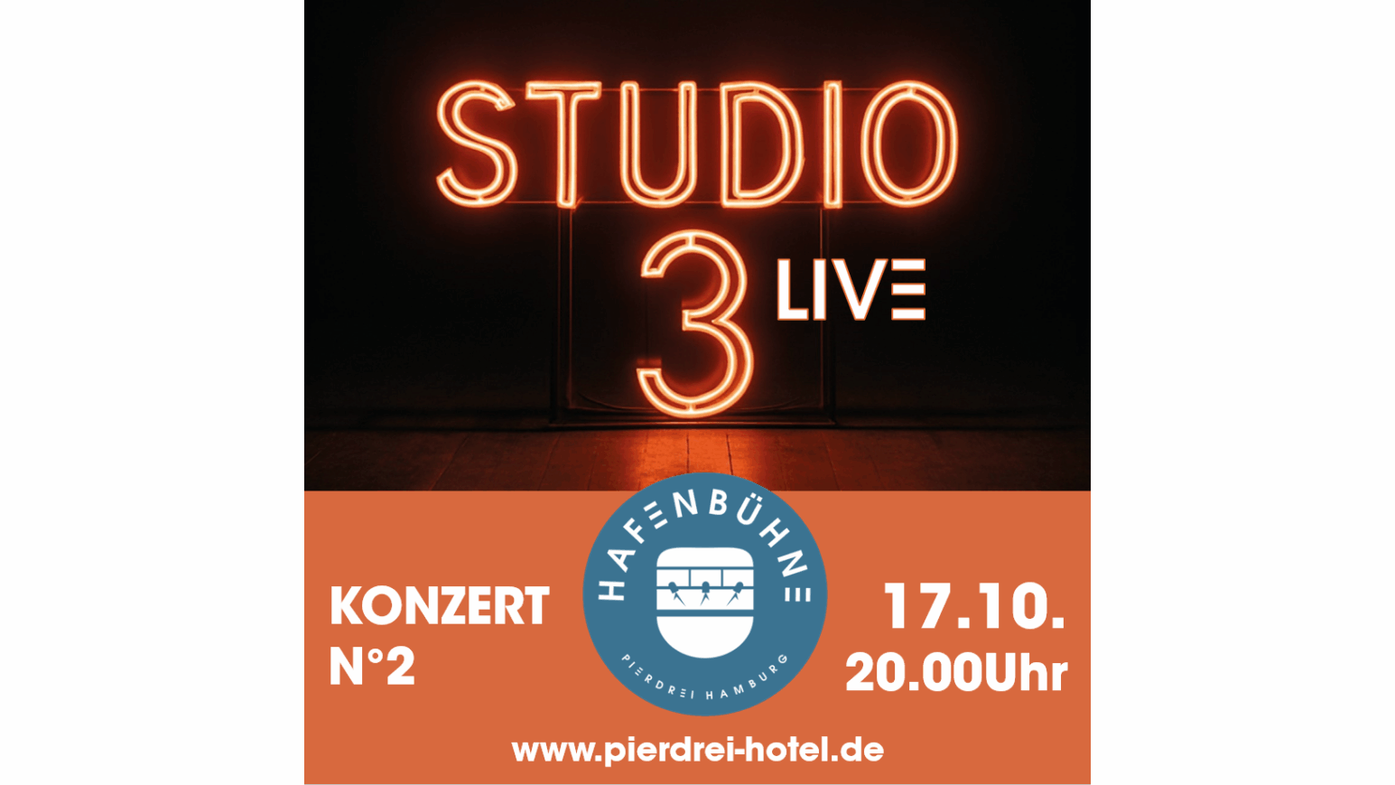 Drei Talente, ein Abend - STUDIO 3 live in Hamburg