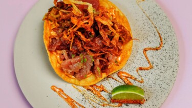 Beim ChampionsDinner kochen die Genuss-Michel-Gewinner 2025 ein Sechs-Gänge-Menü. Mit dabei: Juan sin Miedo mit Tostada de Atún ( ©Julia Schumacher)