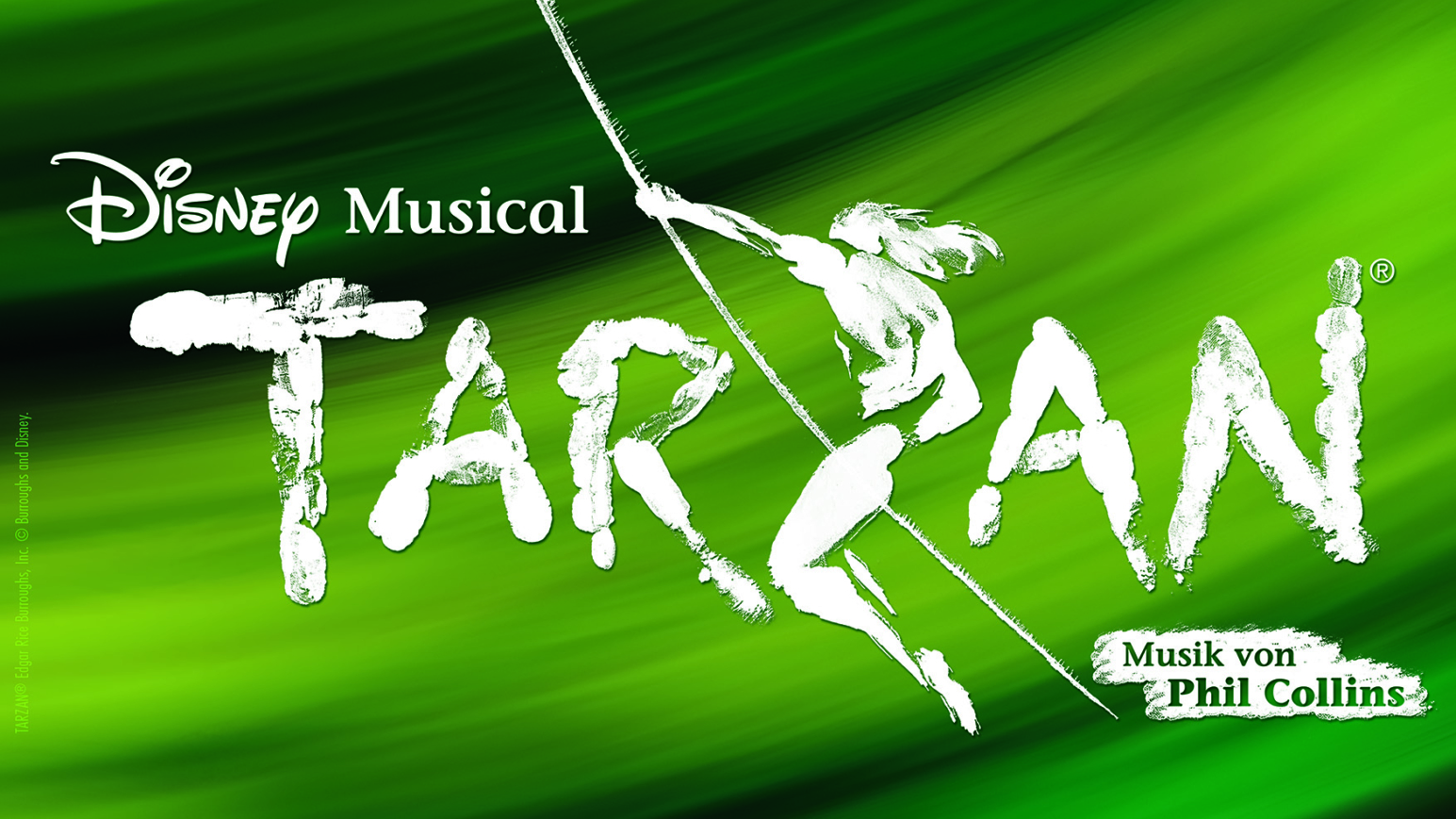 Mittlerweile überall in Hamburg zu sehen: das Logo zum Musical „Tarzan“