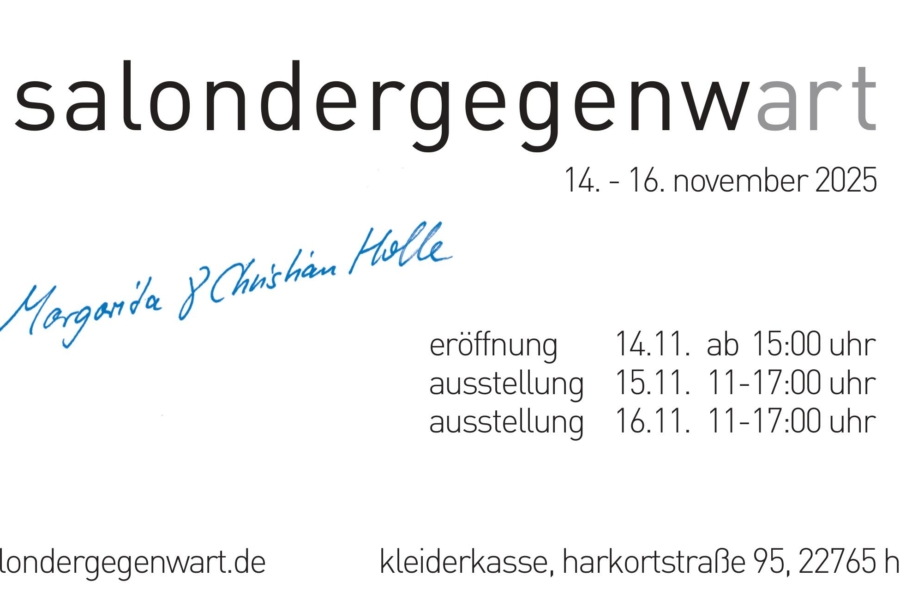 Feiert ab dem 14. Novemeber 2025 sein 15. Jubiläum: Salondergegenwart