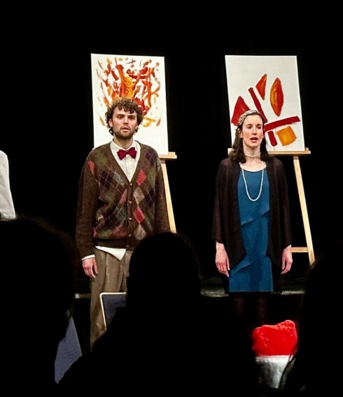 Ein Bild von der Erstaufführung im März von "STOPP! Deine Kunst ist verboten"