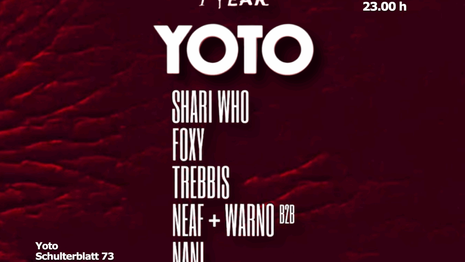 Flyer für 1 Year Yoto