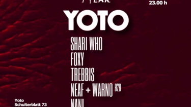 Flyer für 1 Year Yoto