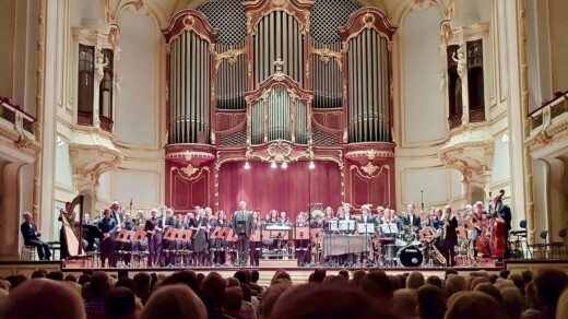 Orchester in der Laeiszhalle