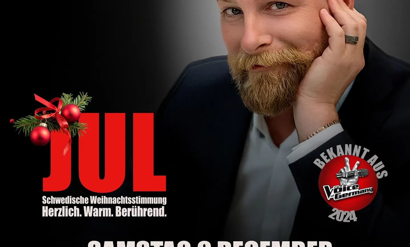 Poster für Schwedische Weihnachtsmusik im Theater Kehrwieder Petter Bjällö