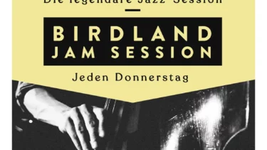 Poster für die Jam Session im Birdland