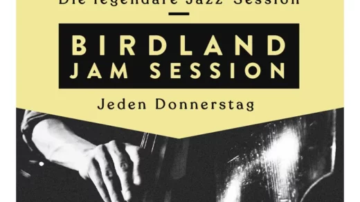 Poster für die Jam Session im Birdland