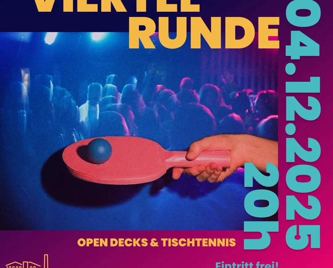 Poster für Viertelrunde in der Honigfabrik