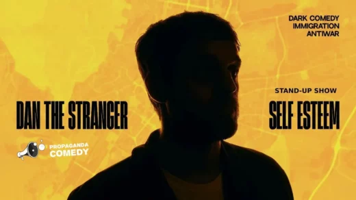 Plakat mit Dan the Stranger - English Stand Up Comedy