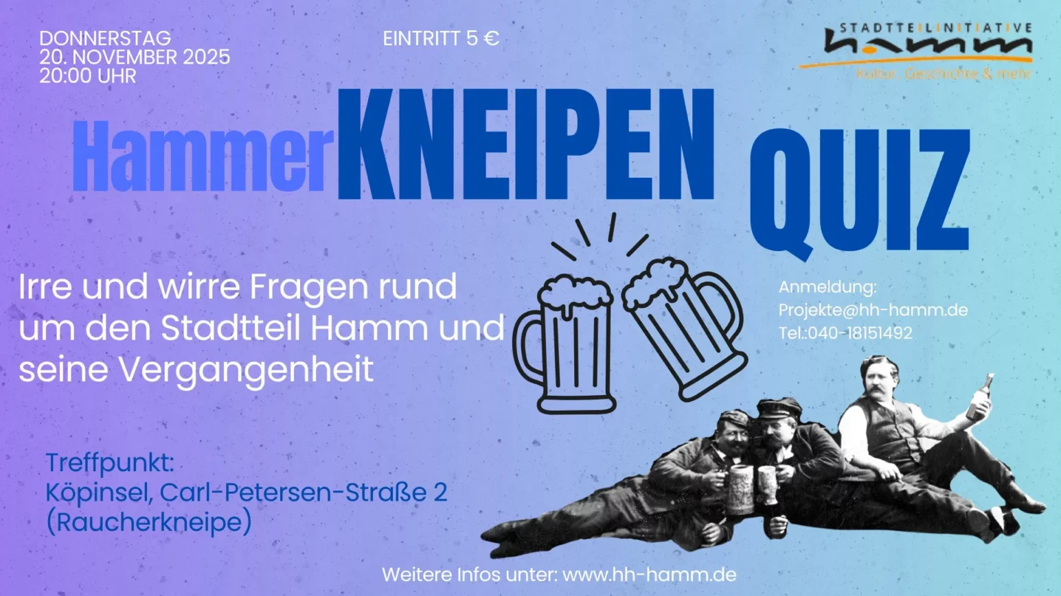 Hammer Kneipenquiz findet im Köpinsel statt