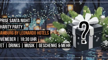 Plakat für die Secret Surprise Santa Night im NYX Hotel