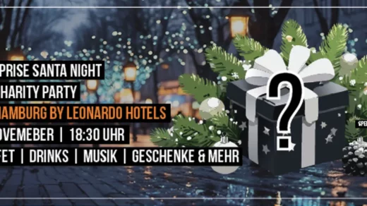 Plakat für die Secret Surprise Santa Night im NYX Hotel