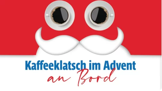 Zwei Kaffeetassen als Gesicht