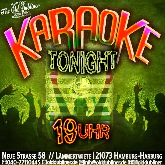 Poster für Karaoke im The Old Dubliner - Irish Pub