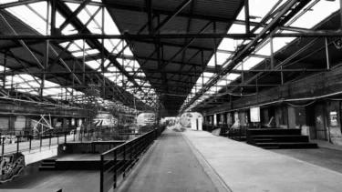 Gleishalle Oberhafen von innen