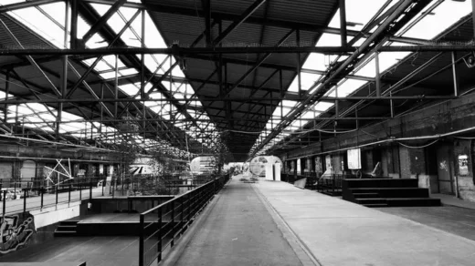 Gleishalle Oberhafen von innen