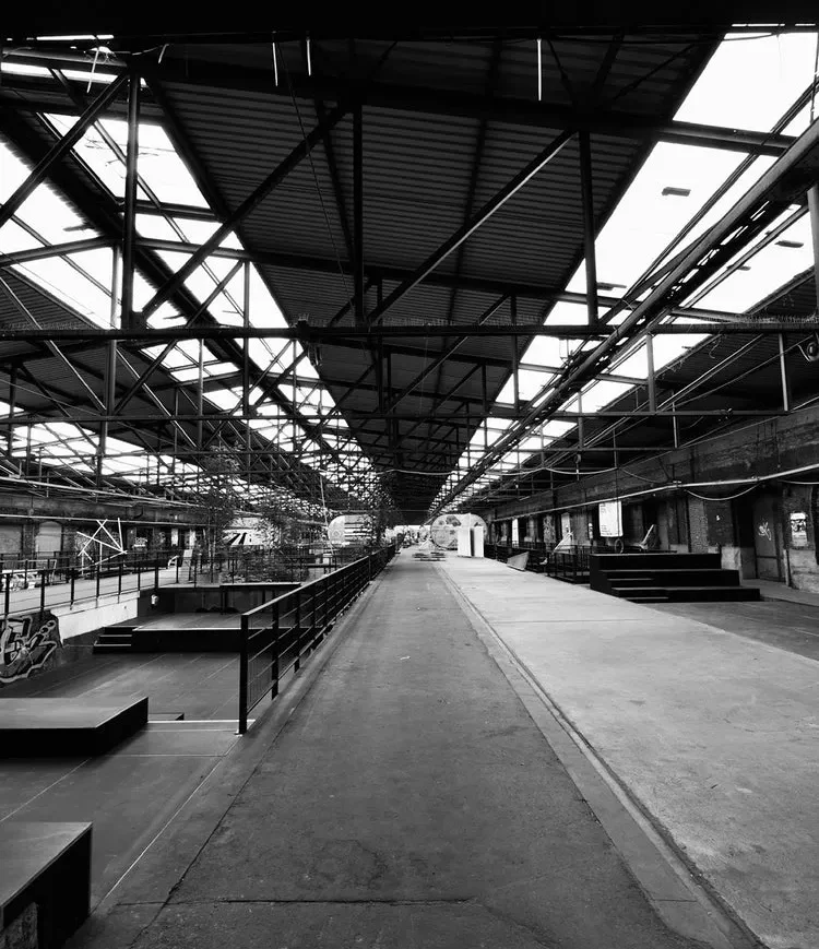 Gleishalle Oberhafen von innen