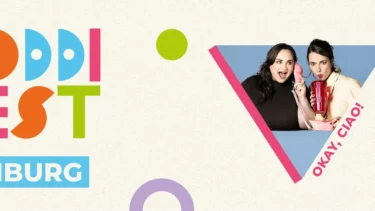 Plakat für Okay, ciao! live beim Poddifest in der Superbude Altona