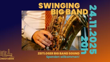 Plakat der Honigfabrik zur SwingING. Big Band