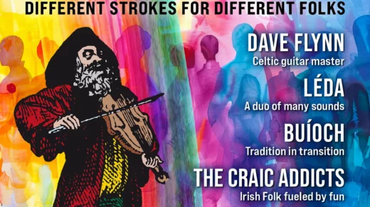 Plakat für das Irish Folk Festival 2025 in der Fabrik Hamburg