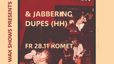 Poster für Shock Value & Jabbering Dupes in der KOMET Musik Bar