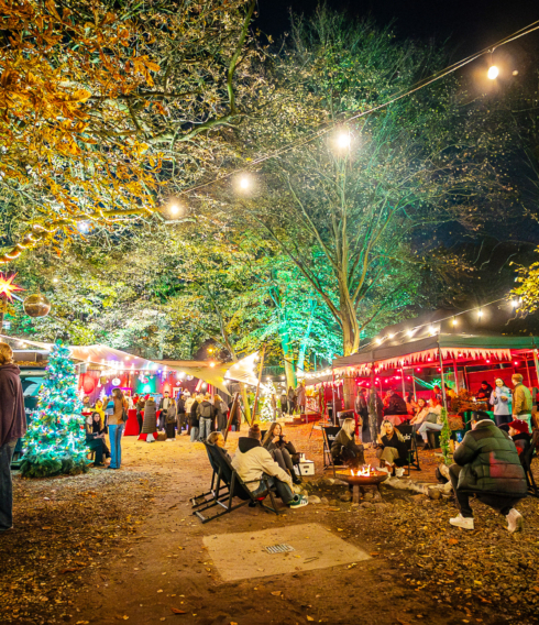 „Perfekt, um in den Feierabend oder ins Wochenende zu schlittern“: der Kreativ-Weihnachtsmarkt Winter-Lichtung (©Yunus de Groot)