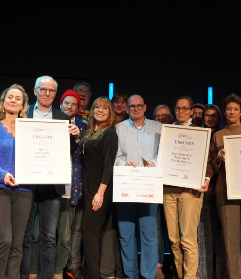 Gruppenfoto auf der Verleihung des Annemarie Dose Preises 2025