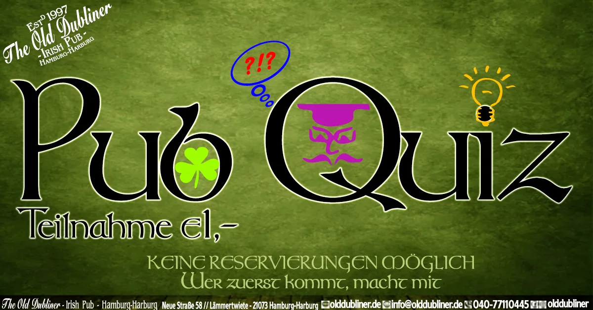 Pub Quiz im The Old Dubliner